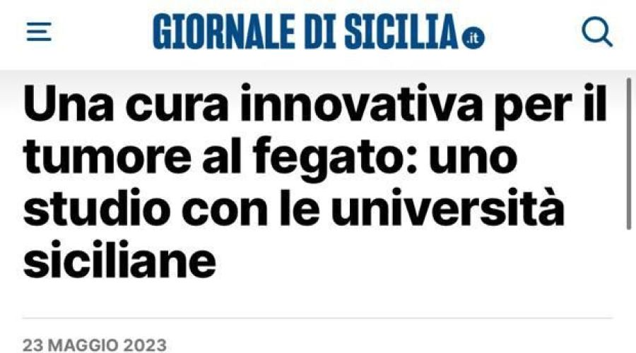 23.05.2023 - Una cura innovativa per il tumore al fegato: uno studio con le università siciliane